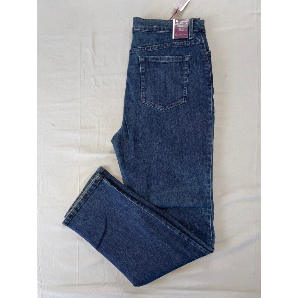 Gloria Vanderbilt Amanda Slimming Heritage Fit Tapered Stretch Jeans. 12, NWT!!